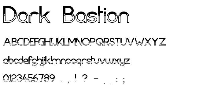 Dark Bastion font